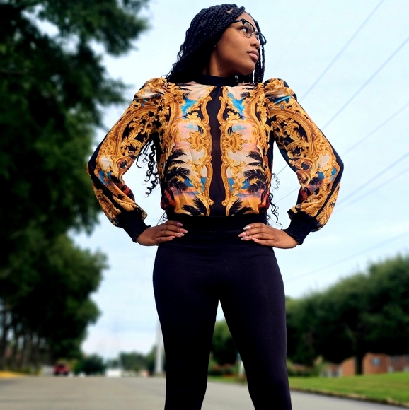 Multi printed Blouse - Picture 1 of 4